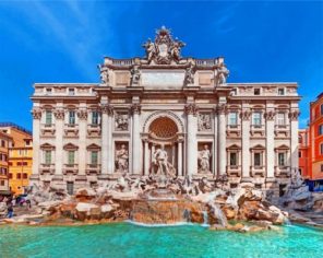 Trevi Fountain Italy paint by numbers