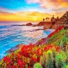 Tropical Laguna Beach paint by numbers