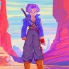 Trunks Dragon Ball paint by numbers