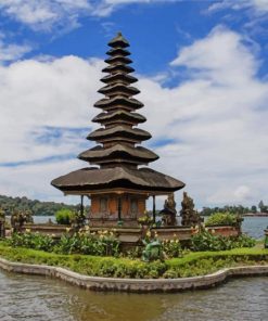 Ulun Danu Beratan Bali paint by numbers