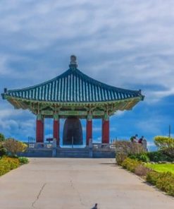 Korean Friendship Bell Monument Paint by numbers