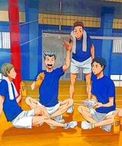 Volleyball Haikyu Anime paint by numbers