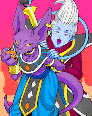 Whis And Beerus paint by number