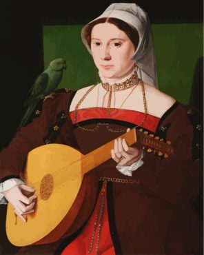 Woman Playing Oud Paint By Number