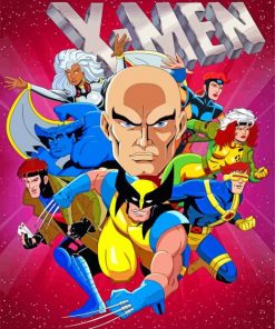 X men Cartoon paint by numbers