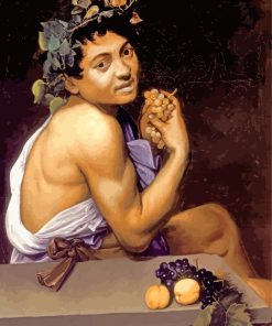 Young Sick Bacchus By Caravaggio Paint By Number