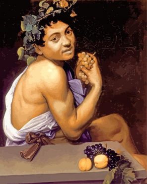 Young Sick Bacchus By Caravaggio Paint By Number