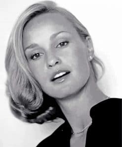 Young Jessica Lange paint by number