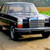 Aesthetic Black Mercedes Benz W114 paint by numbers