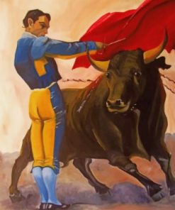 Aesthetic Bullfighter paint by numbers