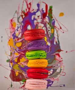 Aesthetic Colorful Macaroons paint by numbers