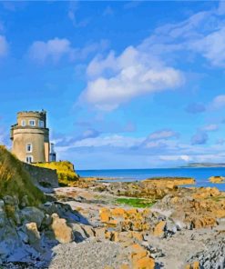 Aesthetic Martello Tower paint by number