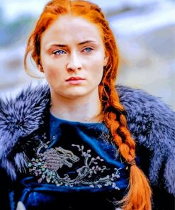 Aesthetic Sansa Stark paint by number