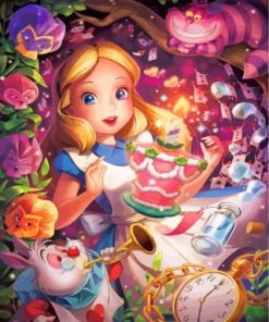 Alice In Wonderland Disney Animation paint by numbers