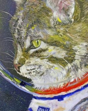 Astronaut Cat Paint by numbers