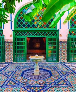 Bahia Palace Fez Paint by number