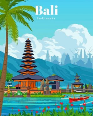 Bali paint by numbers