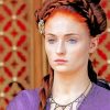 beautiful sansa stark paint by number