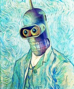 bender-van-gogh-futurama-paint-by-numbers