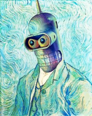 bender-van-gogh-futurama-paint-by-numbers