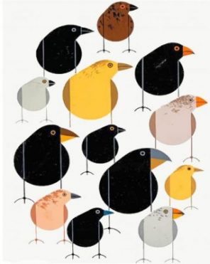 Birds Charley Harper Paint by numbers