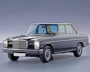 black mercedes benz w114 paint by number