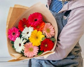 Bouquet Of Gerberas paint by numbers