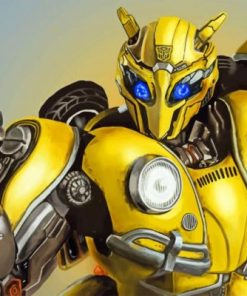 Bumblebee Movie paint by numbers