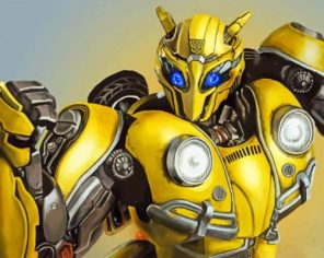 Bumblebee Movie paint by numbers