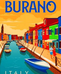 Burano Italy paint by numbers