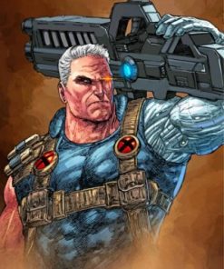 Cable X Men Paint by numbers