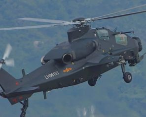 Caic Wz 10 Attack Helicopter China Military Paint by numbers