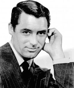 Cary Grant Black And White paint by numbers