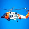 Coast Guard Helicopter Paint by numbers