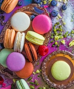 Colorful Macaroons paint by numbers