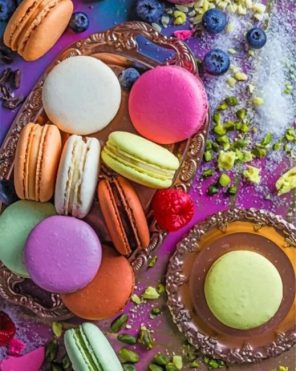 Colorful Macaroons paint by numbers