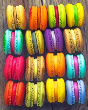 Colorful Macaroons paint by numbers