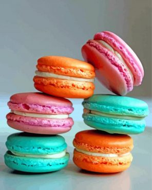 Colorful Macaroons Paint By Number