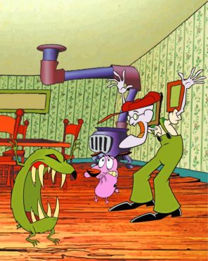 courage the cowardly dog Eustace Bagge paint by numbers