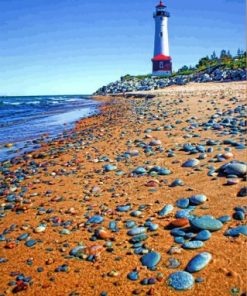 The Crisp Point Lighthouse Paint by numbers