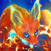 cute Fire Fox paint by numbers