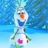 cute-olaf-and-flower-paint-by-number