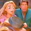 Cute Rapunzel And Flynn Rider paint by numbers