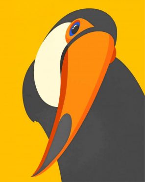 Cute Tucan paint by numbers