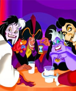 disney villains paint by number