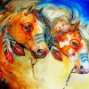 Indian Horses Paint by numbers