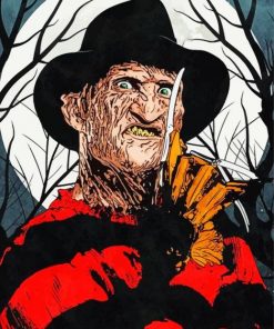 Freddy Krueger paint by numbers