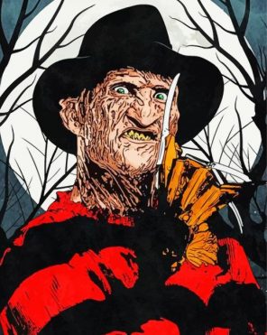 Freddy Krueger paint by numbers