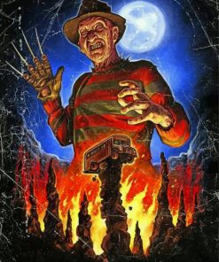 Freddy Krueger paint by numbers