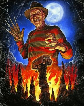 Freddy Krueger paint by numbers